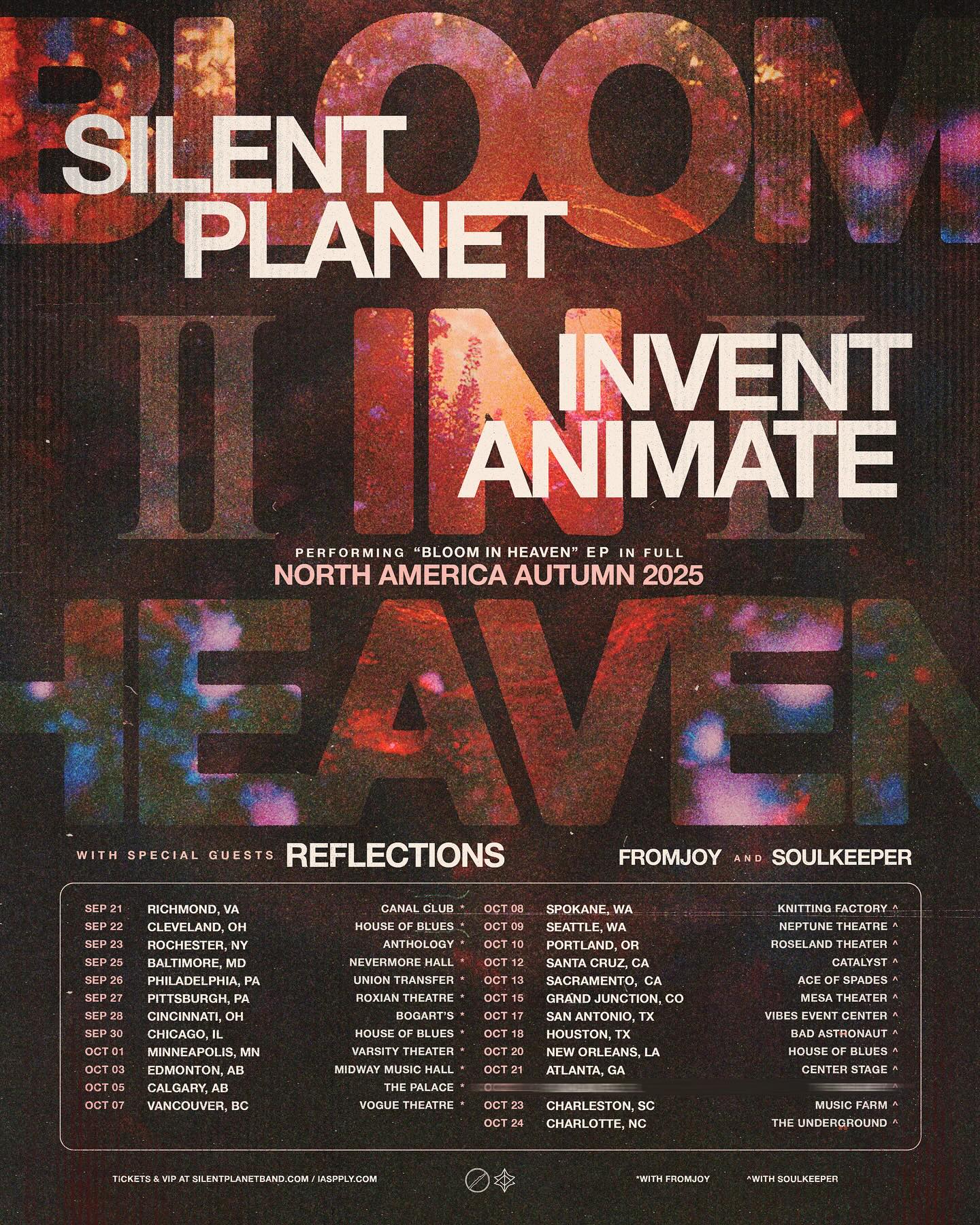 Soulkeeper The Bloom In Heaven Tour Part II Tour Poster 2025